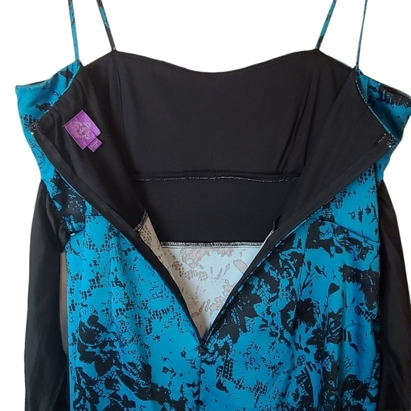 Jolie blue black semi-formal dress black  ribbon - Picture 8 of 12